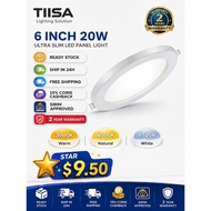 TIISA LED Downlight 6 Inch 18W Round｜6500K Daylight｜Lampu Downlight