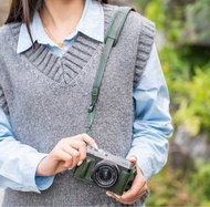 Fujifilm X-E4/XE4 Green Leather Case and Strap 綠色皮革錶殼和錶帶