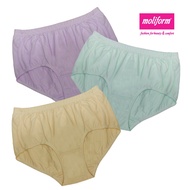 MOLIFORM High Waist Maxi Mama(Plus Size) Cotton Panties(Packs Of 3):8278/XXXL