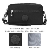 Gudika Casual Small Square Handbag น้ําหนักเบา Multi-Card Slot กระเป๋าสตางค์โทรศัพท์มือถือ Double La