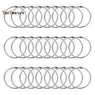 2 Inch 50 Pack Binder Rings Keychain Key Rings, Metal Rings