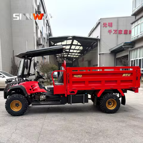 High Quality 300CC Automatic Quad 4X4 6x6 ATV Garden Farm Vehicles with Trailer