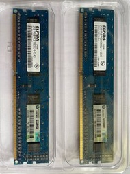 ELPIDA DDR3 2GB x2 一對 (DDR3-1333 PC3-10600)