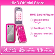 【ร้านค้าอย่างเป็นทางการ】HMD Barbie 4G โทรศัพท์แบบพลิก Fancy Pink Box UI Barbie แบบกำหนดเองและ Classi