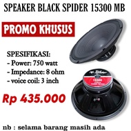 BARU! SPEAKER BLACK SPIDER 15inch 15300 Spiker black spider BS 15300