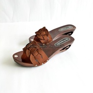 Women's wooden sandals, beautiful sandals, flat sandals, sandal perempuan, sandal wanita, sandal fla