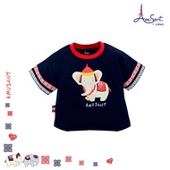 เสื้อยืดคอกลมเด็กเล็ก Amusant by Enfant ผ้ายืด Cotton Spandex สำหรับ 6 เดือน - 6 ขวบ