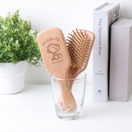 Peanuts史努比原木氣墊梳-Snoopy Olaf 木質梳子