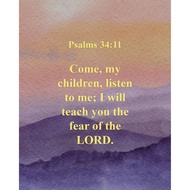 Come My Children Listen To Wall Art Christian Bible Verse Posters For Home Decor Inspirational Quote