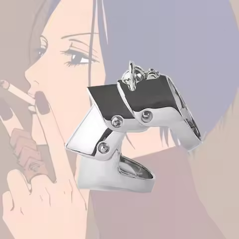 Japanese Anime Mika Nakashima Punk Saturn Four Section Armor Joint Ring Personalized Trend Ring Acce