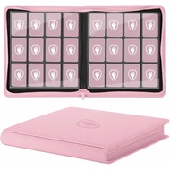 Trading Card Binder 12 Pocket Zipper Binder Card Album Holds 480 Cards Premium Leather Card Folder f