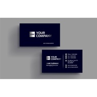 Name Card murah 100pcs (sekotak) Art Card 260gsm 1 side Printing & 2 side Printing