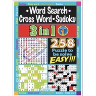 Word Search Cross Word Sudoku 3 in 1 Easy