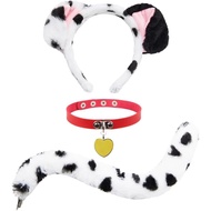Ikat Kepala dan Ekor Dalmatian, Kostum Dalmatian, Ikat Kepala dan Ekor Anak Anjing Dewasa untuk Wani