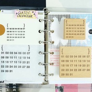 Kurukynki Days Classic Calendar Rubber Stamp Set