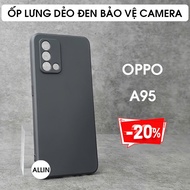 Oppo A95 black flexible camera protection case, high quality TPU
