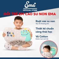 Baby latex pillow with ergonomic standard design Ema - anti-flattening for baby Size 50x28x3cm