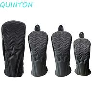 QUINTON Golf Wood Cover, Waterproof PU Leather Golf Headcover, Golf Accessories Hybrid 2 Color Malle
