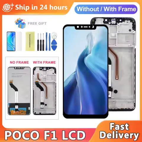 poco F1 Display Screen For Xiaomi Pocophone F1 M1805E10A Lcd Display Touch Screen Digitizer Assembly