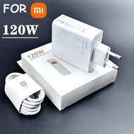 Xiaomi 120w Charger Turbo Charge Adapter With Type-C Cable For Xiaomi Redmi