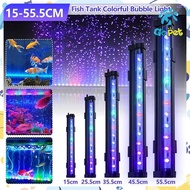 【⭐Local Shop⭐6 Designs】Fish Tank Aquarium LED Air Bubble Lamp Waterproof Color Changing Bubble Light