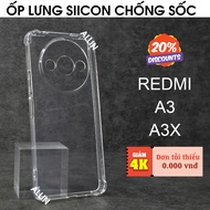 Redmi A3 / Redmi A3X transparent silicone shockproof case / camera protection