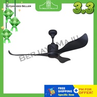 Elmark 52" DC Motor 3 Blade Remote Ceiling Fan AEROMATICS 32 (Titanium Grey) | dc ceiling fan remote