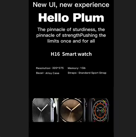 Hello H16 Smartwatch 2.08 inch 1G Momery Bluetooth call women Man watch Deepseek GPT NFC Online navi
