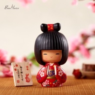 Baoblaze Nhựa Kokeshi Búp Bê Mới Lạ Hàng Thủ Công Truyền Thống Châu Á Tượng Cho Nhà Giọng Món Quà Si