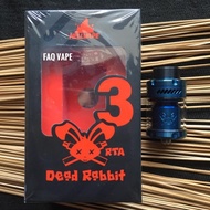 Ready JT Hellvape Dead Rabbit RTA V3 Authentic - RTA Dead Rabbit 3 .FAQ