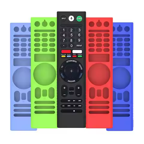 TV Remote Control Protector Case Shockproof Silicone All-inclusive Cover Sleeve With Lanyard For Son