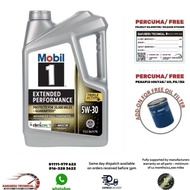 120766 Mobil 1™ Extended Performance SAE 5W30 fully synthetic engine oil (4.73 liter) protects for 2