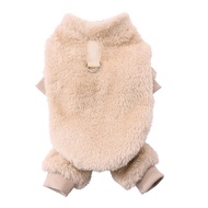 Winter Warm Fleece Dog Clothes Pajamas Cute Soft Cozy Pet Jumpsuit for Small Medium Dogs Puppy Coat