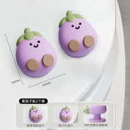 Bộ Dụng Cụ Vệ Sinh Nhà Tắm Cartoon Eggplant Toilet Lid Lifter Đồ Dùng Vệ Sinh Nhà Tắm Chất Liệu Nhựa