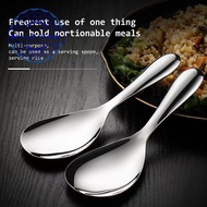 Stainless Steel Rice Spoon One - Piece Molding Food When Grade Scoop Extra-thick Rice Serving H1y2