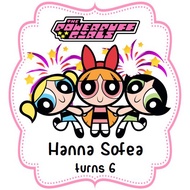 Custom Sticker Label - Powerpuff Girls or Powerpuff Boys
