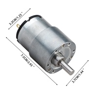 [Modenlife] โลหะ12V DC เกียร์มอเตอร์แรงบิดสูง Gearmotor 80RPM Reduction อัตราส่วน1:90