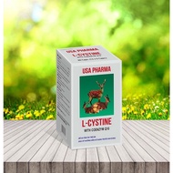 L Cystine pills with Coenzyme Q10 Box of 60 pills, L - Cystine 500mg USA Pharma prevents hair loss,S