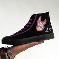 FK Adam John Limited Edition - Black High Cut New Wave (Canvas) Sneakers Men Shoes Casual Retro