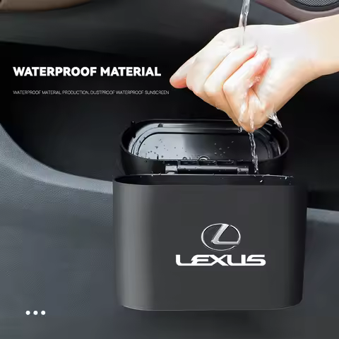 In-vehicle Trash Can Car Logo Garbage Case Storage Bucket Accessories For Lexus F SPORT GX460 Ct200h