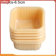 {bolilishp}  100Pcs Plastic Square Golden Moon Cake Package Box Egg-Yolk Puff Container Decor