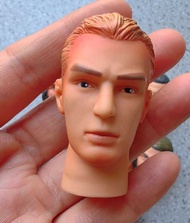 1/6 Male Soldier Trend Asian Europe And America Star Military Head Carving Model Fit 12" Action