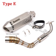 ready stock For Yamaha NVX155 AEROX155 Motorcycle Akrapovic Exhaust Modified Scooter Full System Muf