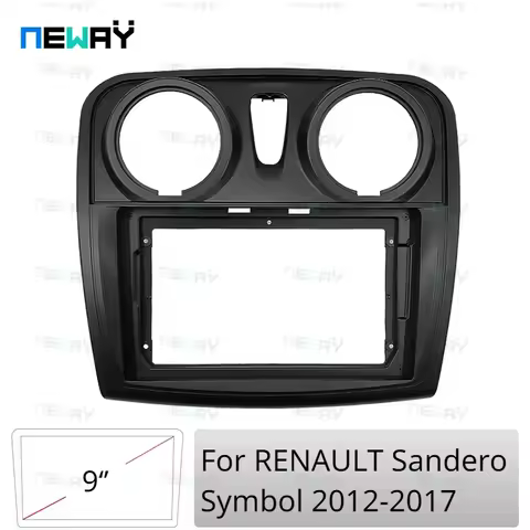 10.1Inch Car Radio Fascias Android Stereo Player 2 Din Head Unit Panel Dash Frame For RENAULT Sander