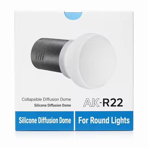 AK-R22 Silicone Diffusion Dome Collapsible Soft Light Diffuser for Godox V1 V1Pro V100 AD100Pro AD20