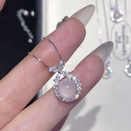 Summer Ice Transparent White Pendant Escaping Princess Zircon Female Bow 6 New Style Fashion Clavicl