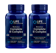 American Life Extension วิตามิน B Complex Active B Complex Methylcobalamin Methyl Folate Inositol Ni
