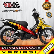Stiker Striping Supra X 125 Fi HELM IN Variasi GRESINI