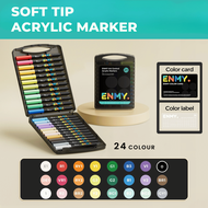 ENMY Acrylic Marker Soft Tip Pen Paint Drawing Colouring Painting Art Pen