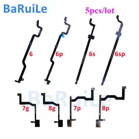 BaRuiLe 5pcs Home Touch ID Button Main Board Flex Cable Fibbon For iPhone 6 6S 7 8 Plus Motherboard 
